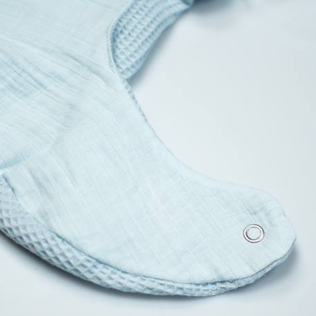 Bavoir en coton nid d'abeille Beige+Bleu+Écru+Gris clair+Rose+Vert 4 - vertbaudet enfant 