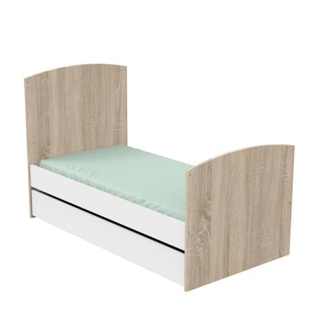Tiroir pour lit bébé évolutif - access Blanc+Marron/blanc 3 - vertbaudet enfant 