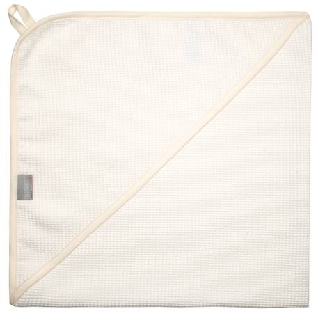 Cape de bain bébé en coton nid d'abeille Beige+Bleu+Écru+Gris clair+Rose 11 - vertbaudet enfant 