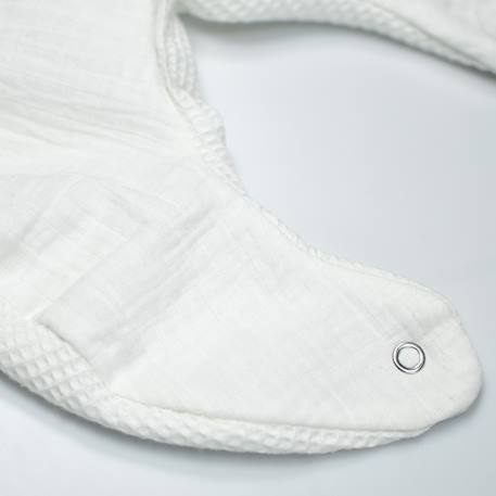 Bavoir en coton nid d'abeille Beige+Bleu+Écru+Gris clair+Rose+Vert 6 - vertbaudet enfant 