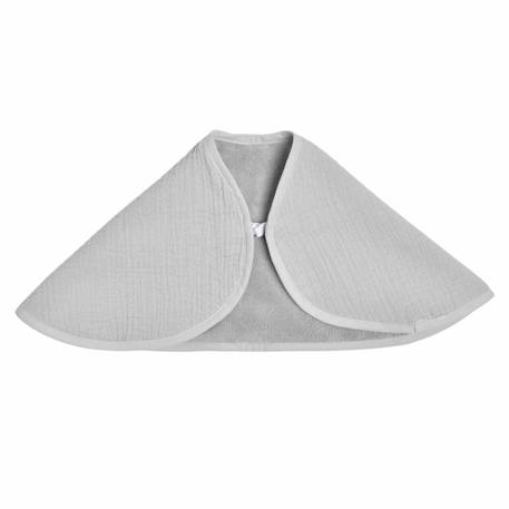 Bavoir d'épaule en gaze de coton et bambou Denim+Gris+Moutarde 8 - vertbaudet enfant 