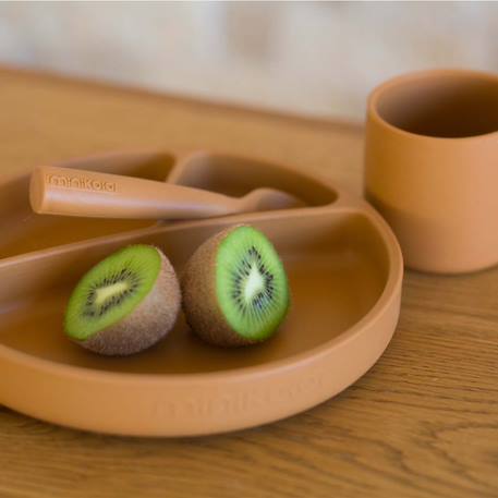 Coffret repas comme un grand assiette cuillère bavoir Caramel+Nude+Rose clair+Terracotta+Vert amande 9 - vertbaudet enfant 