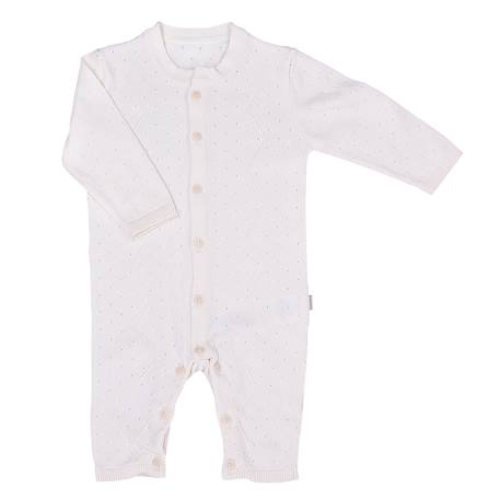 Combinaison bébé en tricot de coton bio Bleu+Écru+Natural+Rose 9 - vertbaudet enfant 