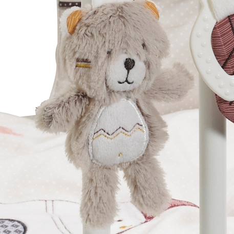 Jouet d'activités enfant tipi en velours - timouki Blanc 3 - vertbaudet enfant 