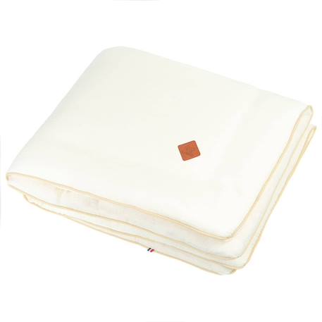 Couverture en gaze de coton jeanne Beige+Blanc+Blanc à pois or+Bleu+Camel+Écru+Gris clair+Terracotta+Vert de gris+Vieux rose 27 - vertbaudet enfant 