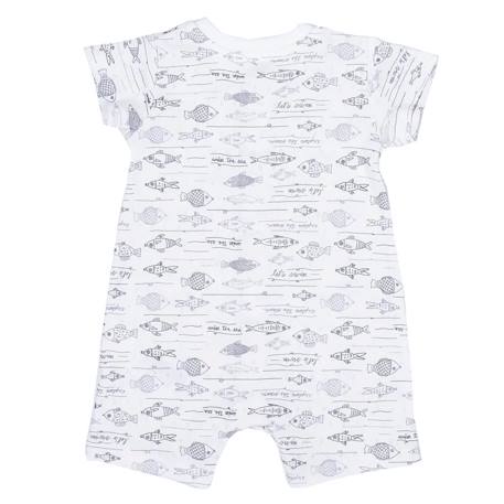 Combishort bébé en coton bio ocean Gris 2 - vertbaudet enfant 
