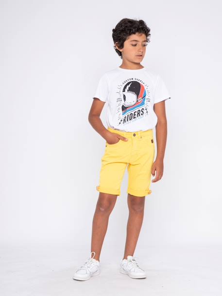 Bermuda blochelli garçon Beige+Bleu ciel+Bleu marine+Gris foncé+Jaune+Rouge 20 - vertbaudet enfant 