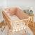 Tour de lit déhoussable et universel en lin Beige+Écru+Pêche+Vert de gris 7 - vertbaudet enfant 