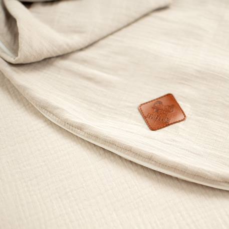 Housse pour coussin de maternité et d'allaitement en gaze de coton Beige+Bleu+Rose 2 - vertbaudet enfant 
