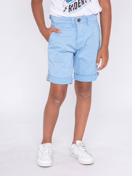 Bermuda chino bolster garçon Beige+Bleu ciel+Cognac+Marron 6 - vertbaudet enfant 