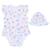 Body robe et chapeau en coton bio tropi Blanc 1 - vertbaudet enfant 