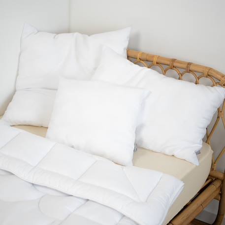 Oreiller en satin de coton moelleux Blanc 2 - vertbaudet enfant 