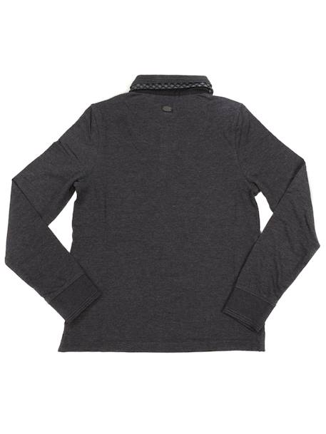 Polo poppy garçon Gris+Noir 3 - vertbaudet enfant 