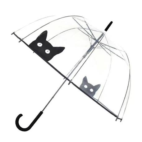 Parapluie transparent long et automatique chat Noir 1 - vertbaudet enfant 