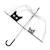 Parapluie transparent long et automatique chat Noir 1 - vertbaudet enfant 