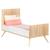 Lit bébé évolutif en bois - seventies Marron/blanc 2 - vertbaudet enfant 