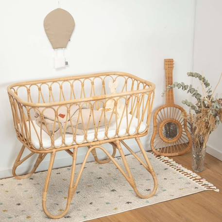 Couverture d'emmaillotage en nid d'abeille Beige+Bleu+Écru+Rose+Vert 15 - vertbaudet enfant 