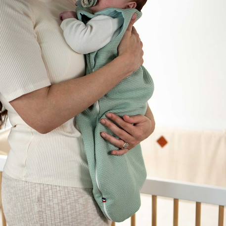 Gigoteuse d'été en nid d'abeille - tog 0,5 Beige+Bleu+Écru+Gris clair+Rose+Vert 10 - vertbaudet enfant 