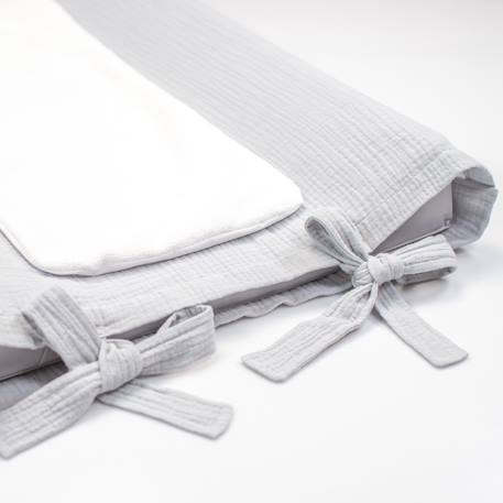 Housse de matelas à langer en gaze de coton jeanne Beige+Blanc+Bleu+Camel+Écru+Gris clair+Terracotta+Vert de gris+Vieux rose 17 - vertbaudet enfant 