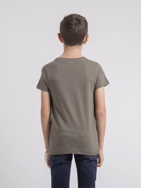 T-shirt col rond pur coton jocoby garçon Bleu marine+Gris+Kaki 10 - vertbaudet enfant 