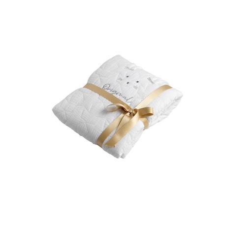 Couvre lit rectangulaire berceau en coton - original Blanc+Bleu ciel+Bleu nuit+Jaune+Rose 2 - vertbaudet enfant 