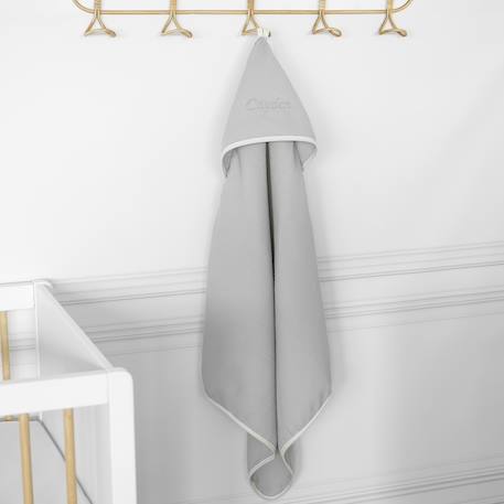 Cape de bain bébé en coton nid d'abeille Beige+Bleu+Écru+Gris clair+Rose 19 - vertbaudet enfant 