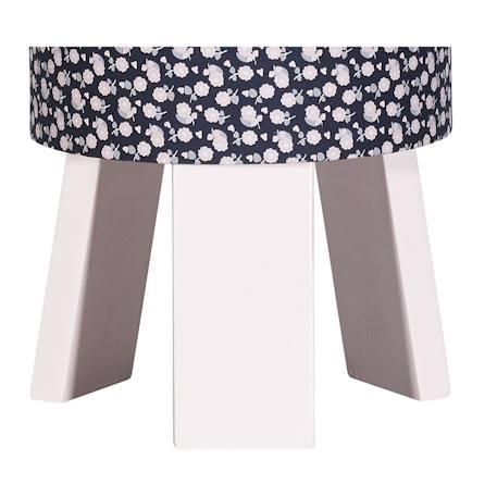 Lampe de chevet avec pied en coton marine - miss fleur de lune Bleu marine 3 - vertbaudet enfant 