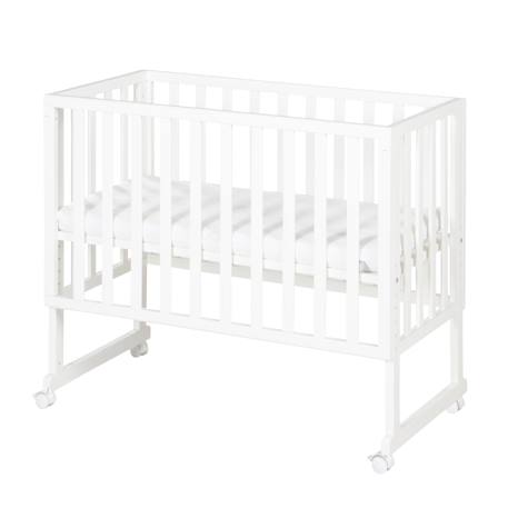 Berceau cododo 3en1 avec matelas et barrière safe asleep Blanc+Gris taupe 3 - vertbaudet enfant 