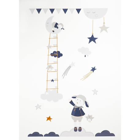 Stickers muraux mouton en papier - merlin Blanc 1 - vertbaudet enfant 