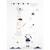 Stickers muraux mouton en papier - merlin Blanc 1 - vertbaudet enfant 