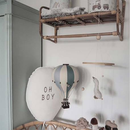 Montgolfière décorative - taille s Beige blanc+Beige et bleu+Bleu blanc+Eucalyptus+Rose / blanc 21 - vertbaudet enfant 