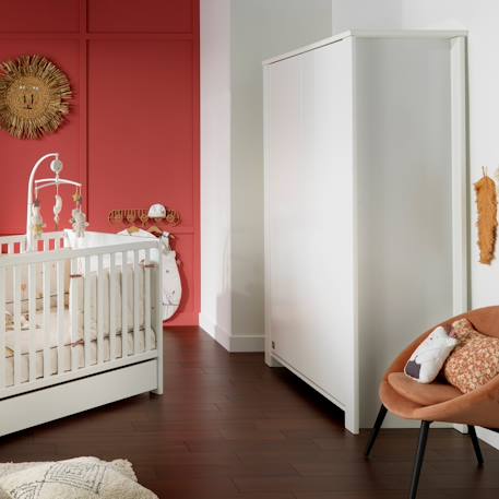 Armoire bébé 2 portes - loft Blanc+Gris/blanc 3 - vertbaudet enfant 