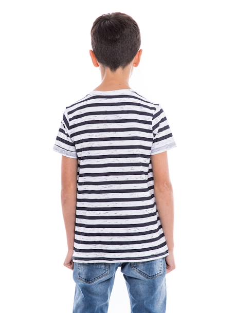 T-shirt col rond coton noutar garçon Bleu marine 2 - vertbaudet enfant 