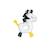 Hochet en velours - pluche et pompon Blanc 1 - vertbaudet enfant 