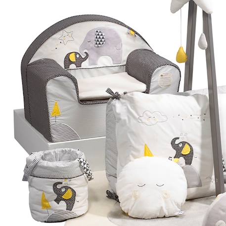 Fauteuil enfant en coton - babyfan Gris 3 - vertbaudet enfant 
