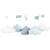 Mobile musical en velours - lily Blanc/bleu+Blanc/gris+Blanc/rose 2 - vertbaudet enfant 