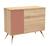 Commode 1 porte et 3 tiroirs - seventies Marron/ecru+Marron/orange+Marron/vert 5 - vertbaudet enfant 