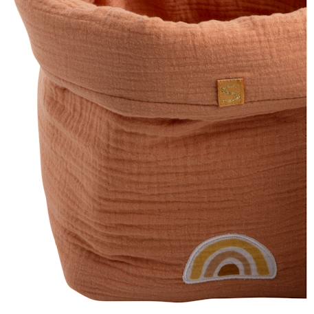 Panières de rangement lot de 2 en coton - sunlight Orange 2 - vertbaudet enfant 