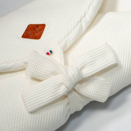 Couverture d'emmaillotage évolutive en nid d'abeille Beige+Bleu+Écru+Gris+Rose 14 - vertbaudet enfant 