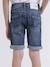 Bermuda en jean bloopy garçon Bleu clair+Bleu foncé 6 - vertbaudet enfant 