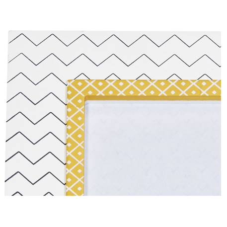 Cadre photo chevrons en mdf - hello Blanc 3 - vertbaudet enfant 