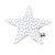 Coussin déco étoile en coton - chao chao Blanc 1 - vertbaudet enfant 