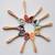 Set de couverts bébé fourchette et cuillère Caramel+Rose clair+Terracotta 13 - vertbaudet enfant 