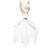 Doudou lapin  en gaze de coton safari Blanc+Vert 1 - vertbaudet enfant 