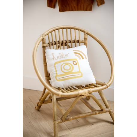 Coussin déco carré en coton - sunlight Blanc 6 - vertbaudet enfant 