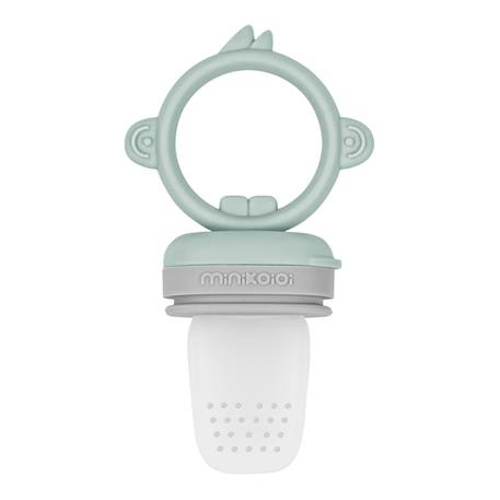 Grignoteur bébé en silicone innovant Bleu marine+Caramel+Vert amande 13 - vertbaudet enfant 