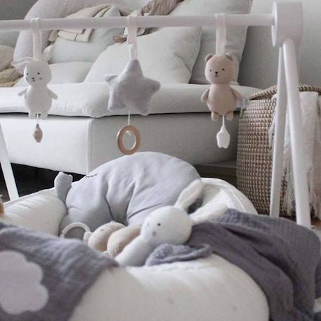 Portique d'éveil en bois - arche de jeux Blanc 2 - vertbaudet enfant 