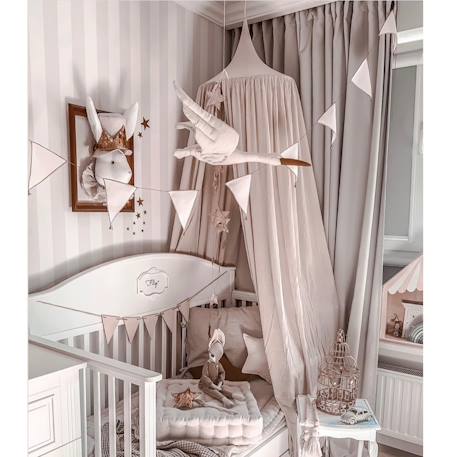 Trophée mural décoration chambre d'enfant, cigogne Beige, cigogne 2 - vertbaudet enfant 