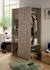 Meuble de rangement avec étagères et penderie en décor bois - up Gris+Marron 3 - vertbaudet enfant 