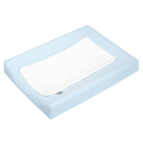 Housse de matelas à langer + éponge bambou jeanne Beige+Blanc+Bleu+Camel+Écru+Gris clair+Rose+Terracotta+Vert de gris 9 - vertbaudet enfant 